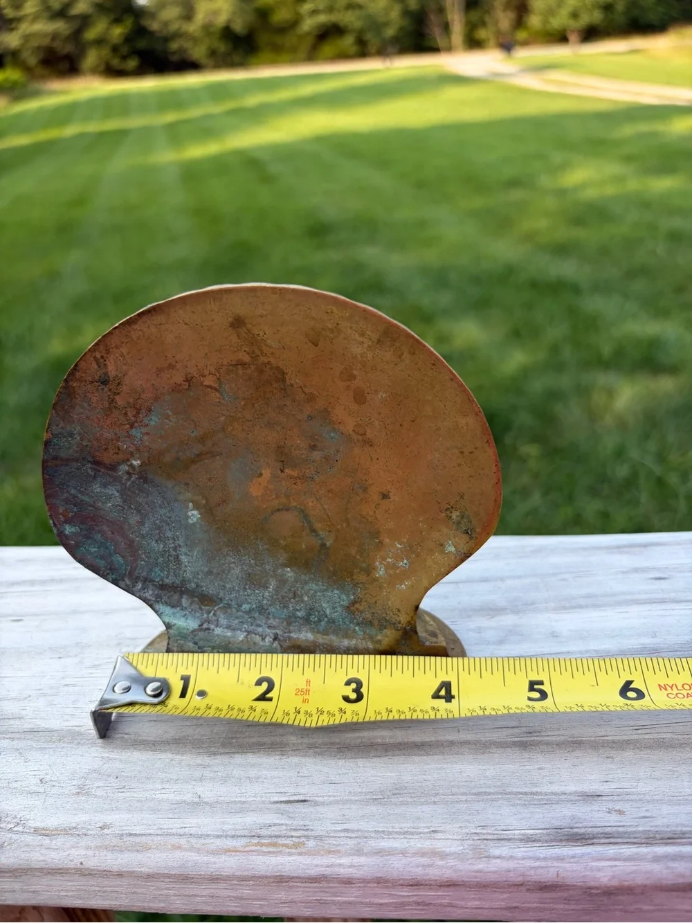 Vintage Solid Brass Clamshell Bookend Sea Shell Pearl Clam  Book End